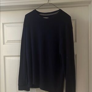 Perry Ellis Deep Navy Long Sleeve Shirt